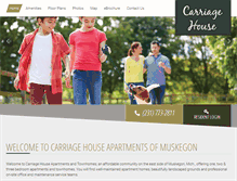 Tablet Screenshot of carriagehousemuskegon.com